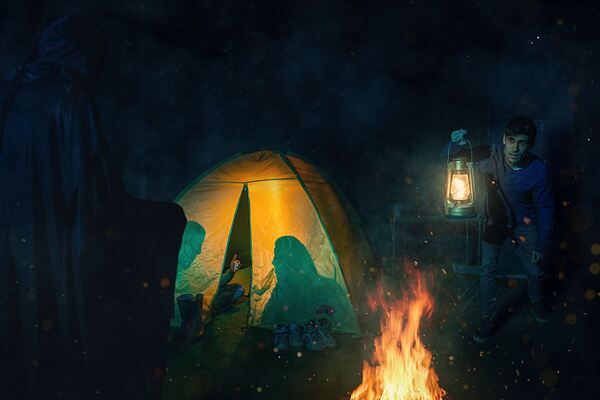 Фотография перформанса «Мистика (саспенс)»