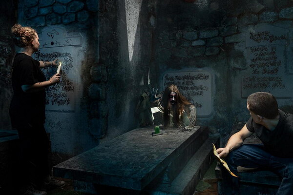 Фотография перформанса «Ведьмак: дикая охота»