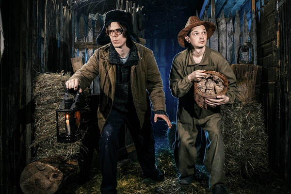 Фотография перформанса «Приключение в деревне»