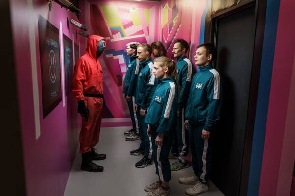 Фотография экшн-игры «Игра в кальмара»