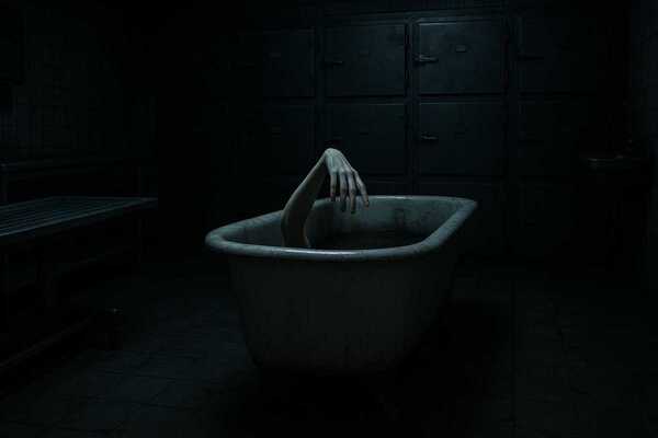 Фотография перформанса «Ассистенты морга»