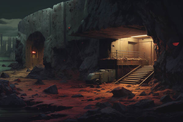 Фотография перформанса «Хижина в лесу»