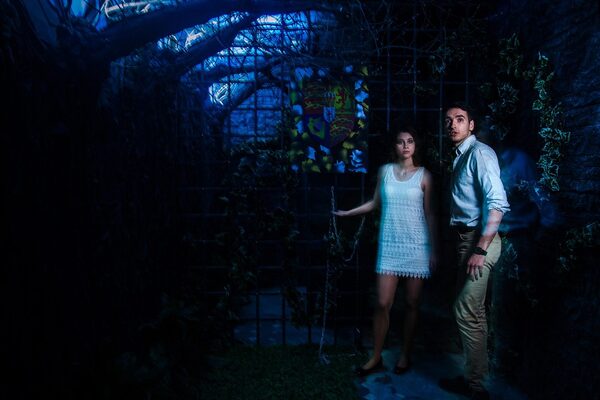 Фотография перформанса «Проклятый замок»