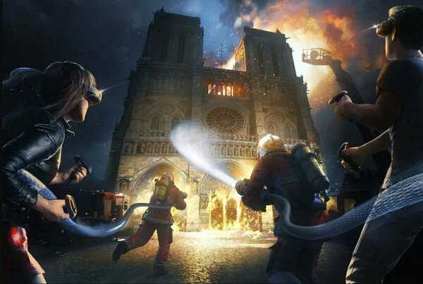 Фотография VR-квеста «Notre-Dame on Fire»