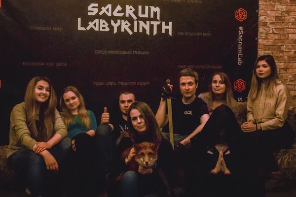 Команда «КвестОбзор» в квесте Sacrum Labyrinth