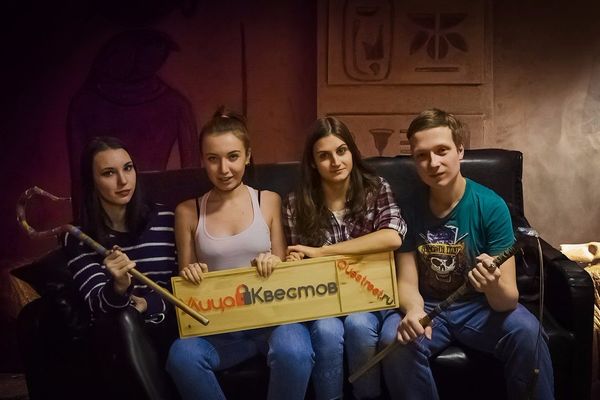 Команда «КвестОбзор» в квесте Сокровища бога Ра